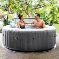 Whirlpool Intex Pure SPA Bubble GreyWood Deluxe 28440