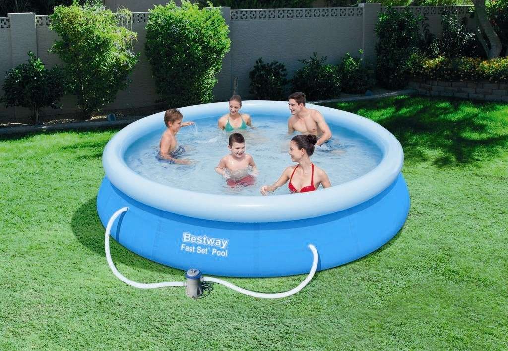 Bestway Fast Set Pool 366x76cm + Pumpe 57274 poolgigant.de Bestway