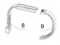 Arm + Halter Haltebügel für Intex Oberflächenskimmer an Easy Set Pools