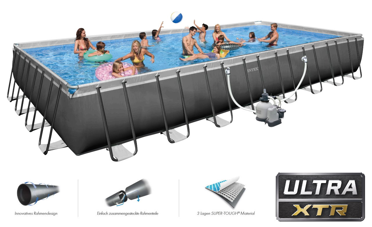 INTEX Ultra XTR Frame Pool 549x274x132 mit Sandfilter 26356 