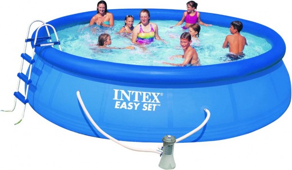 INTEX Swimming Pool EASY SET 457x122 Komplettset 28168 GS