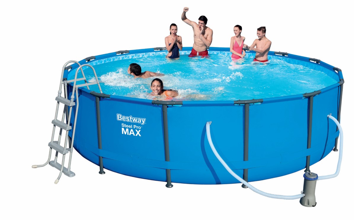 Bestway Metal Frame Pool Komplett Set 457x107 56488 Frame Pools