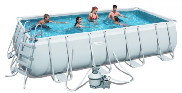 Bestway Frame Pool Set 488 x 274 mit Sandfilter 56390