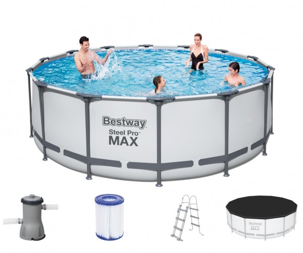 Bestway Steel Pro Max Frame Pool Komplett Set 427x122 5612X