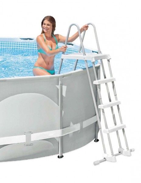 INTEX Sicherheits Leiter mit Plattform für Pools bis 122cm 28073