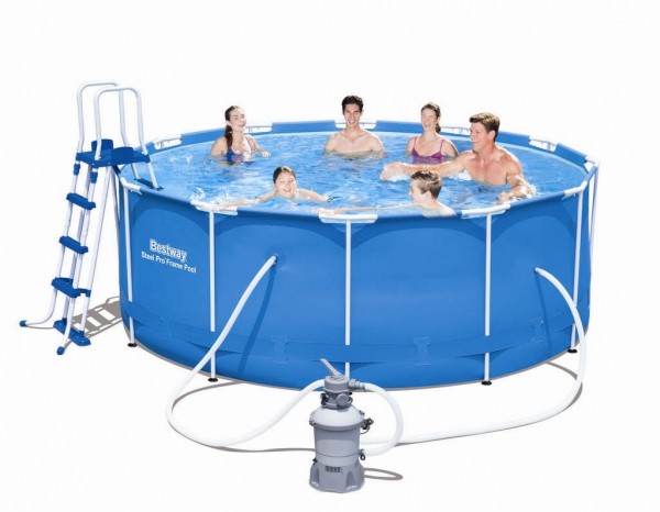 Bestway Steel Pro Frame Pool 366x122 mit Sandfilteranlage 56414