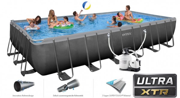 INTEX Ultra XTR Frame Pool 732x366x132 + Salzwasser 26368