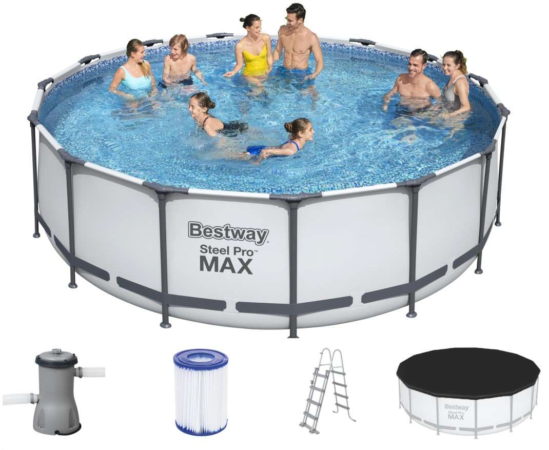 Bestway Steel Pro MAX Pool Set 457x122 56438 | pool-gigant.de - Bestway ...